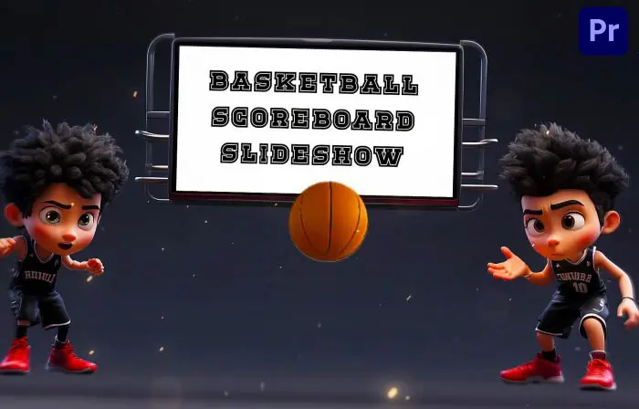 Dynamic Basketball Scoreboard 3D Slideshow